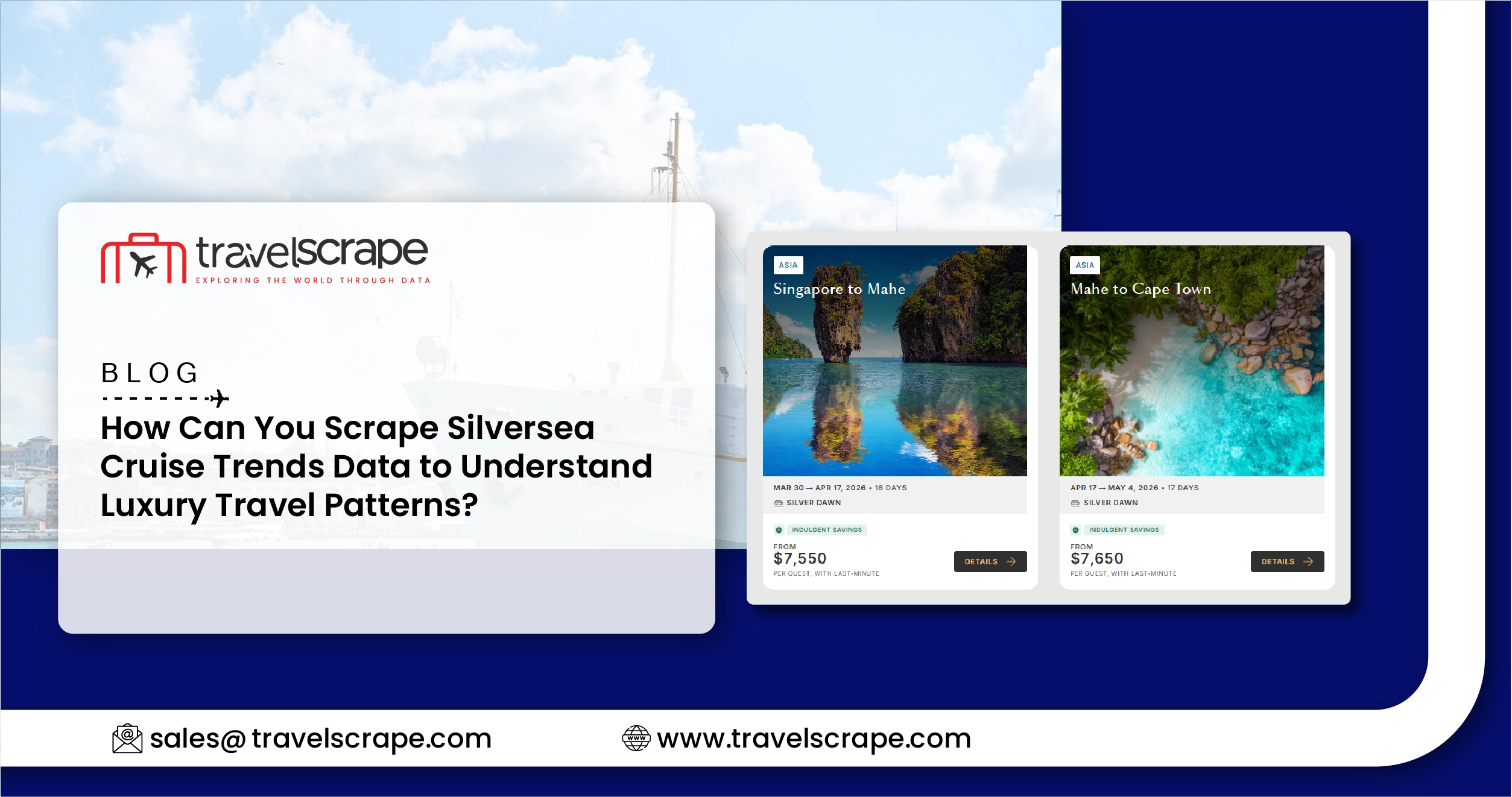 Scrape Silversea Cruise Trends Data to Understand Luxury Travel Patterns